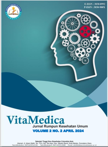					View Vol. 2 No. 3 (2024): Juli : VitaMedica : Jurnal Rumpun Kesehatan Umum 
				